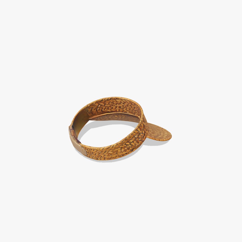 Natural Straw Sun Visor model pack